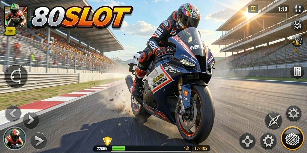 Screenshot gameplay 180SLOT menampilkan aksi balap yang mendebarkan.
