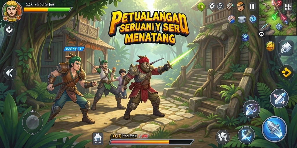 Tampilan gameplay seru dan mengasyikkan dalam permainan 5ZK.