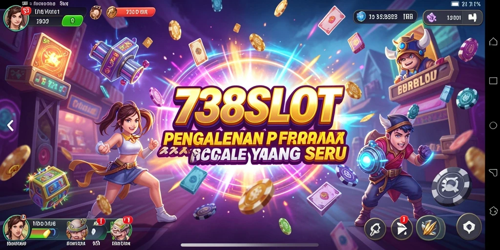 Tampilan gameplay menarik dengan berbagai tema slot.