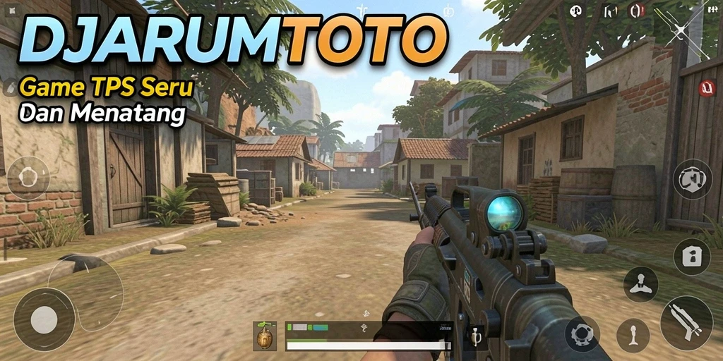 Tampilan gameplay mendebarkan dari DJARUMTOTO di arena TPS.