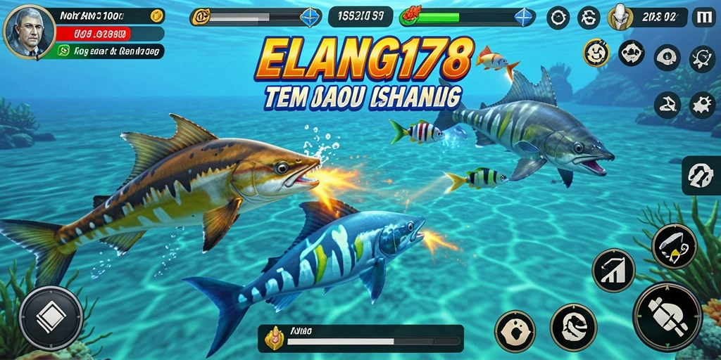 Screenshot ELANG178 menunjukkan keseruan gameplay Tembak Ikan yang dinamis.