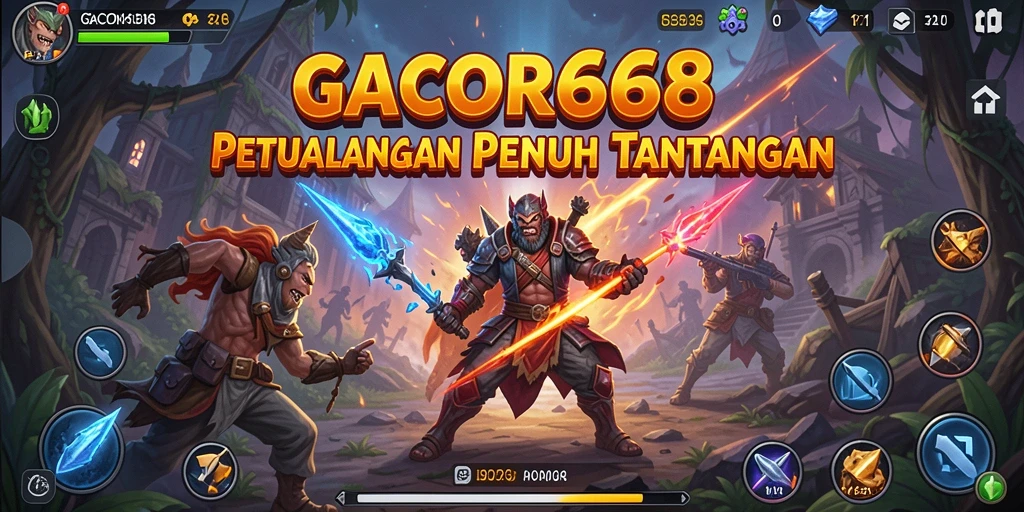 Tampilan visual menarik dari gameplay GACOR668 yang penuh petualangan.