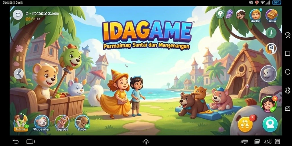 Screenshot gameplay menunjukkan keseruan bermain IDAGAME dengan teman-teman.