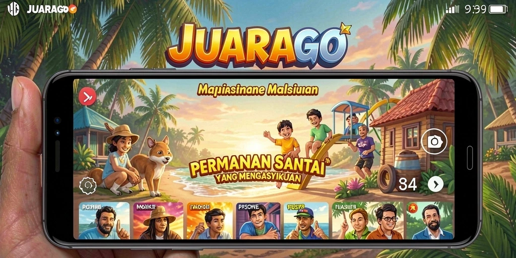Tampilan menarik dari gameplay JUARAGO yang mengasyikkan.