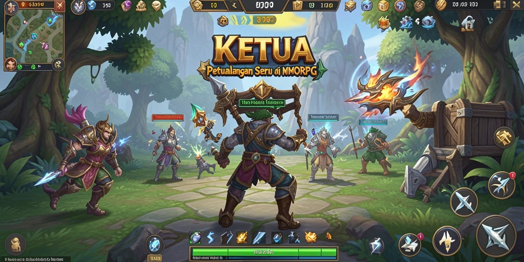 Tampilan gameplay KETUA yang mendebarkan dengan petualangan epik.