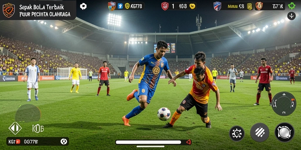 Tampilan gameplay <strong>KG778</strong> yang mengasyikkan saat bertanding di lapangan sepak bola.