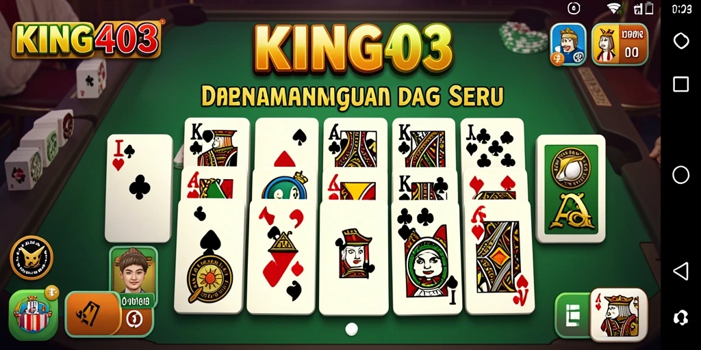 Tampilan screenshot KING403 yang menunjukkan keseruan gameplay Domino.