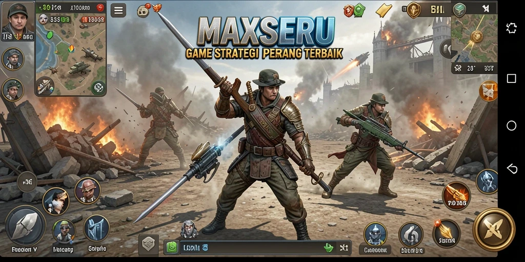 Tampilan gameplay MAXSERU yang seru dan mendebarkan.