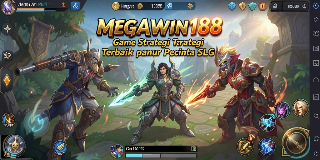 Tampilan gameplay epik MEGAWIN188 dengan strategi mendalam.