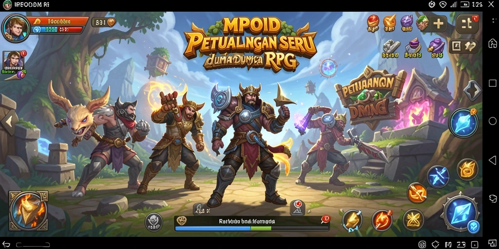 Tampilan gameplay seru MPOID yang menunjukkan pertarungan epik dan karakter menarik.
