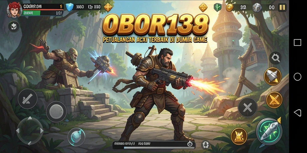 Tampilan gameplay seru OBOR138 menampilkan aksi mendebarkan.