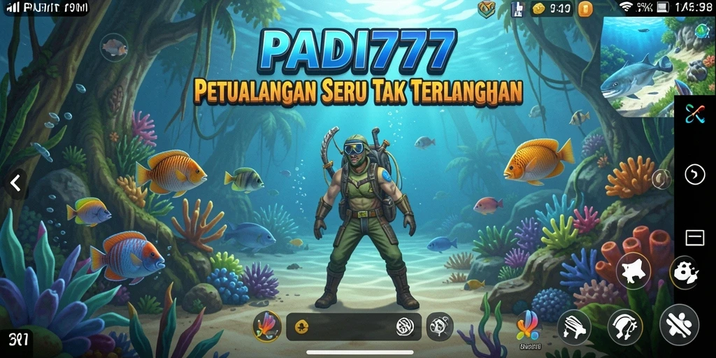Screenshot gameplay PADI777 menampilkan momen petualangan yang mendebarkan.