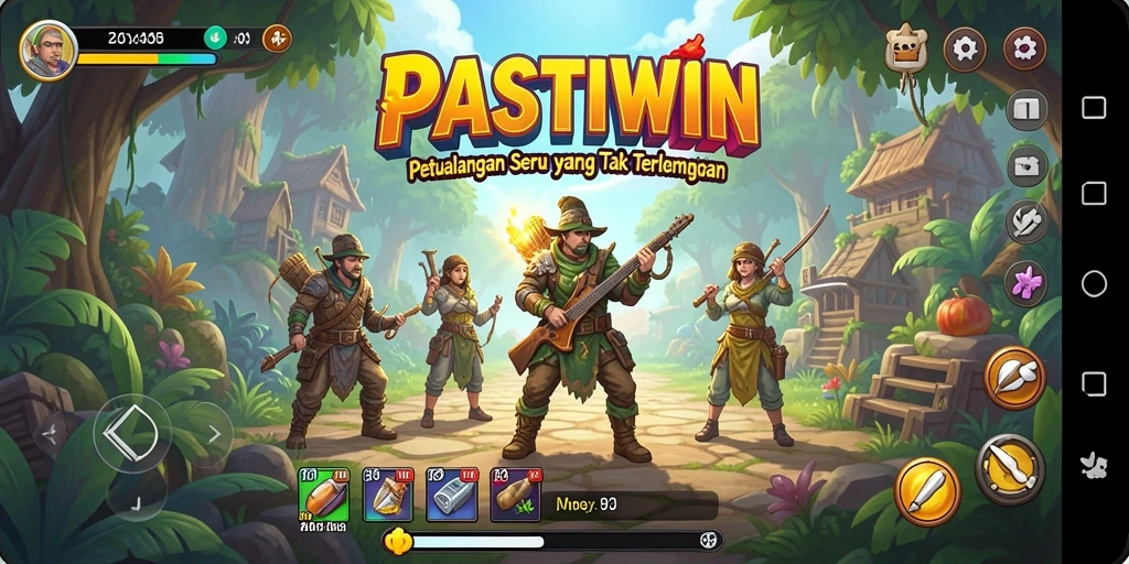 Tampilan gameplay yang menegangkan di PASTIWIN.