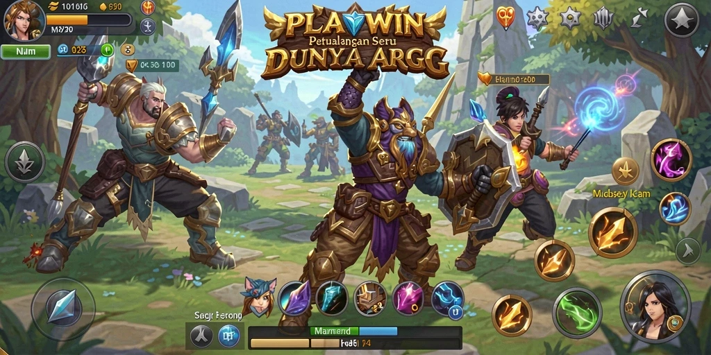 Tampilan gameplay mendebarkan dalam dunia ARPG yang luas.
