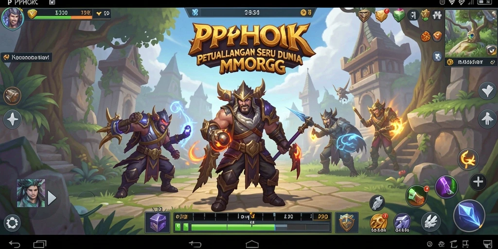 Tampilan gameplay seru dalam dunia fantasi PPHOKI.
