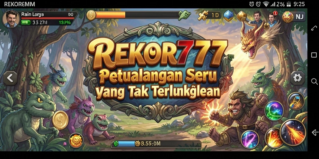 Tampilan menarik dari gameplay petualangan REKOR777.