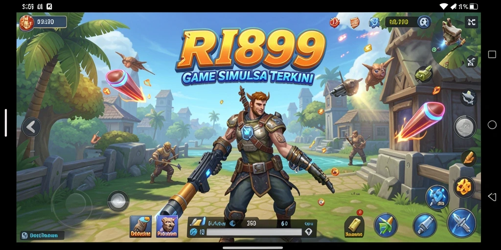 Tampilan gameplay RI889 yang menarik dan interaktif dalam simulasi.