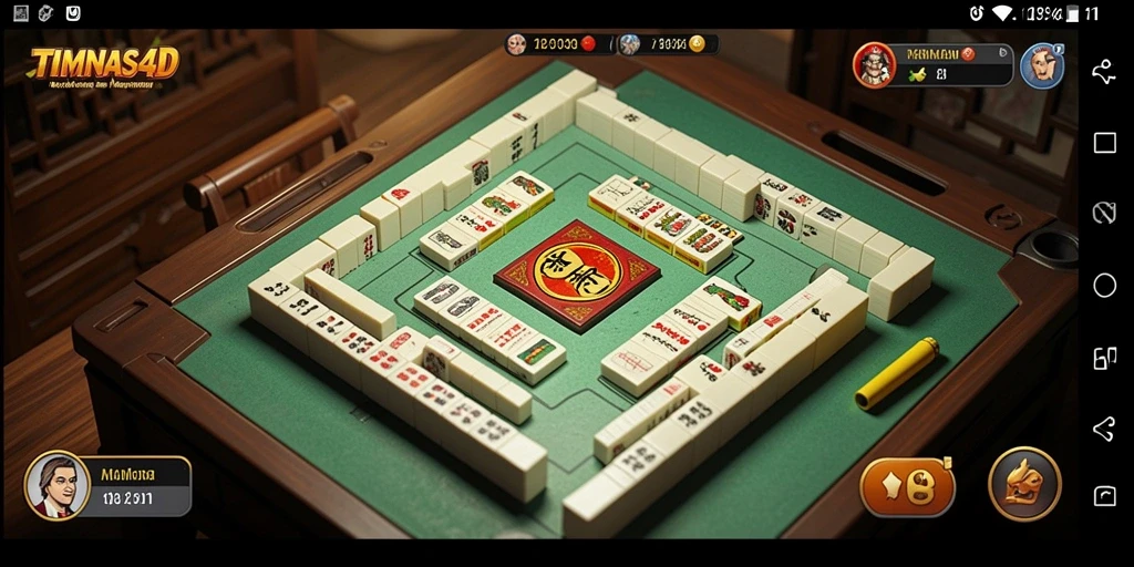 Tampilan gameplay Mahjong yang menarik dan interaktif.