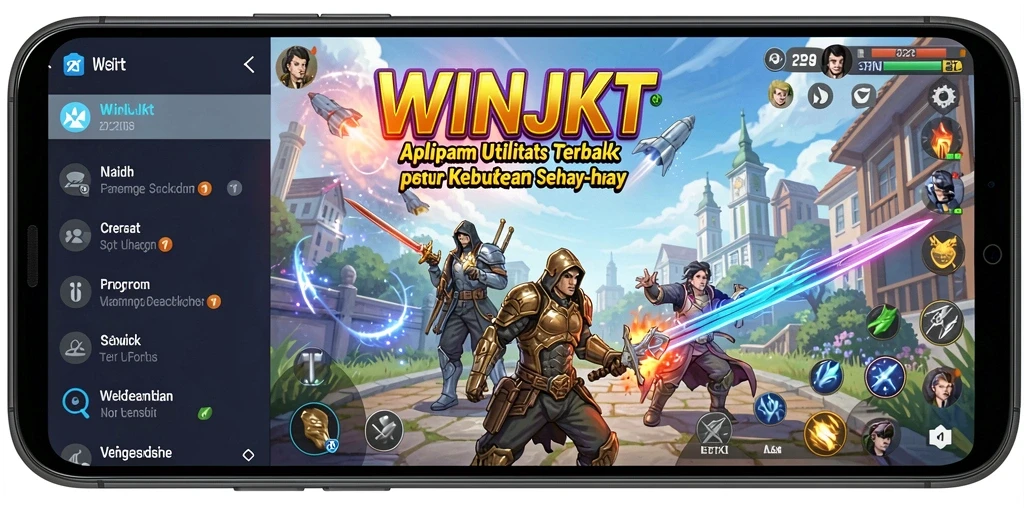 Tampilan antarmuka WINJKT yang intuitif dan mudah digunakan.