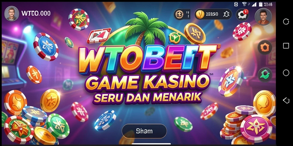 Tampilan gameplay WTOBET yang menarik dengan berbagai permainan Kasino.